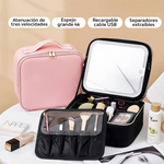 Organizador de maquillaje con espejo y luces LED