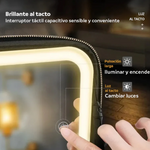 Organizador de maquillaje con espejo y luces LED