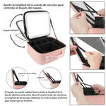Organizador de maquillaje con espejo y luces LED