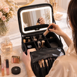 Organizador de maquillaje con espejo y luces LED