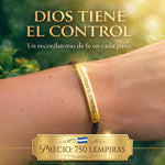 Pulsera Dorada “Dios Tiene el Control” - Envío gratis