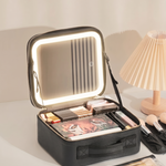 Organizador de maquillaje con espejo y luces LED