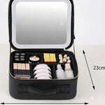 Organizador de maquillaje con espejo y luces LED